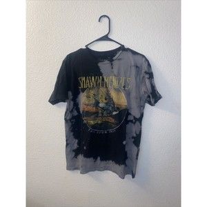 Shawn Mendes T-Shirt Adult S Black The Tour 2019 Concert Acid Wash Crew Neck